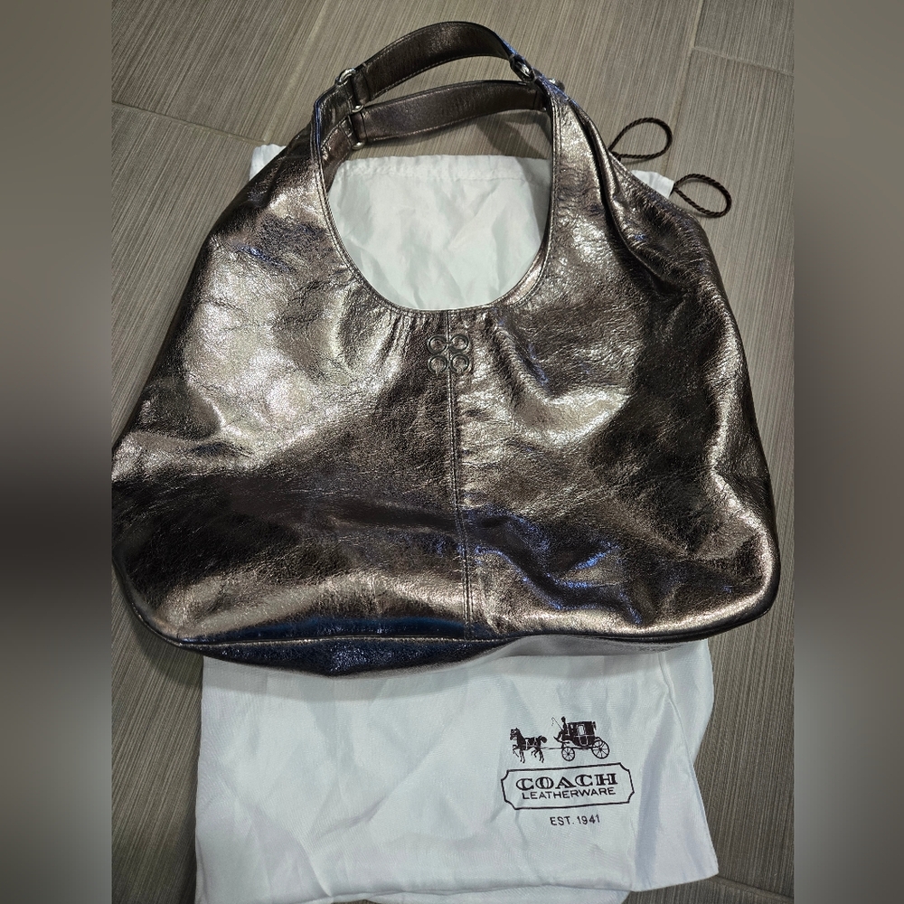 Coach Metallic Silver Women's Bag